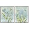 Stupell Industries Contoured Blue Petals 2pc Framed Giclee Set, design by Kim Allen